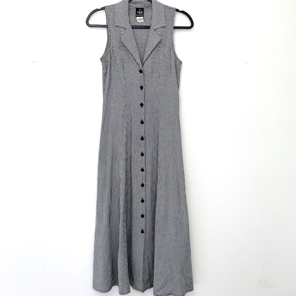 Vintage Black and White Maxi Dress